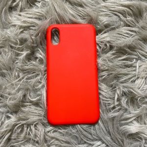 red silicone case